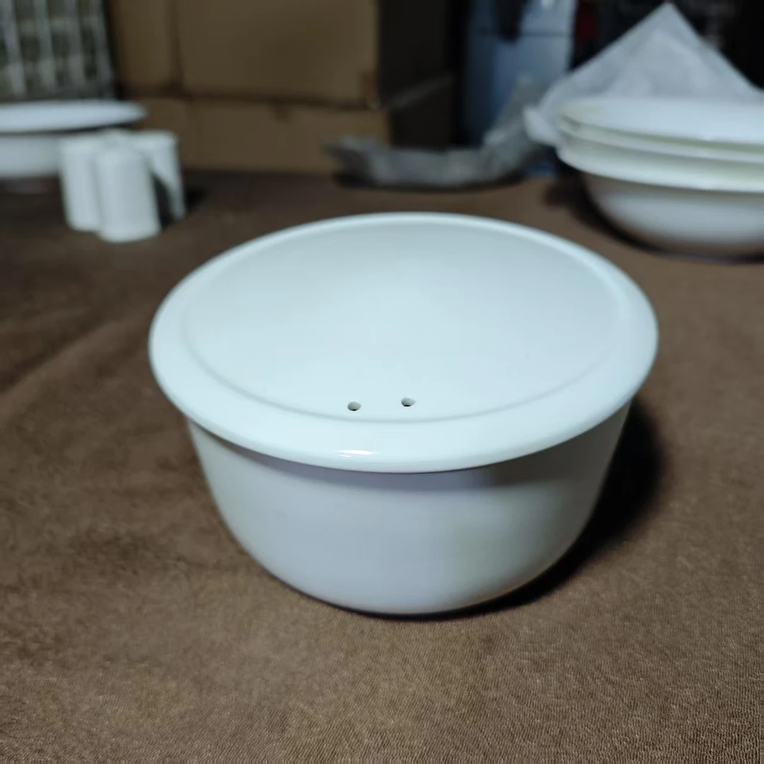 A220②】6英寸无把/有把泡面碗1只纯白唐山骨瓷家用餐具