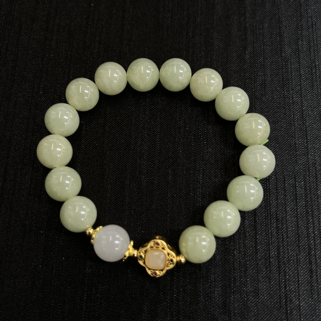 和田玉手串10m+*（多样性发一件）93