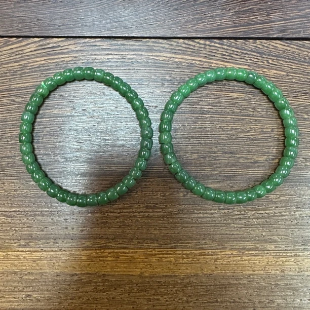 翰平珠宝 0190/XY 和田玉手串 约卡6 多样性发其一 L