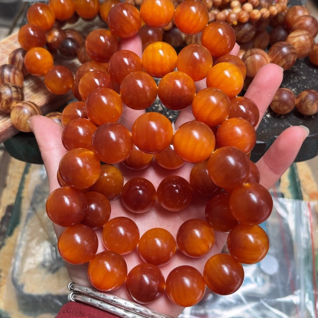 松木（琥珀木）手串/手链1.9包浆