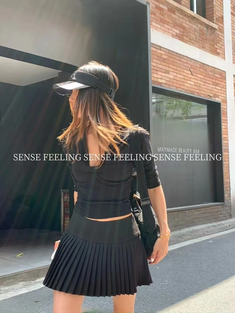 SENSE新款 很洋气的辣妹短袖T恤 紧身弹力