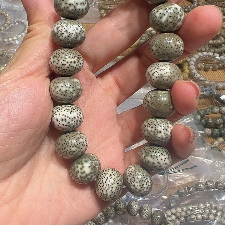 奶***口星月菩提手串海南原生态12/15大苹果圆