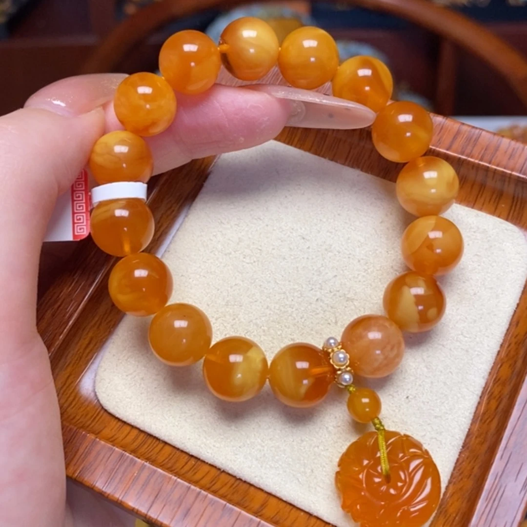 【闪购商品】蜜蜡手链未镶嵌手串