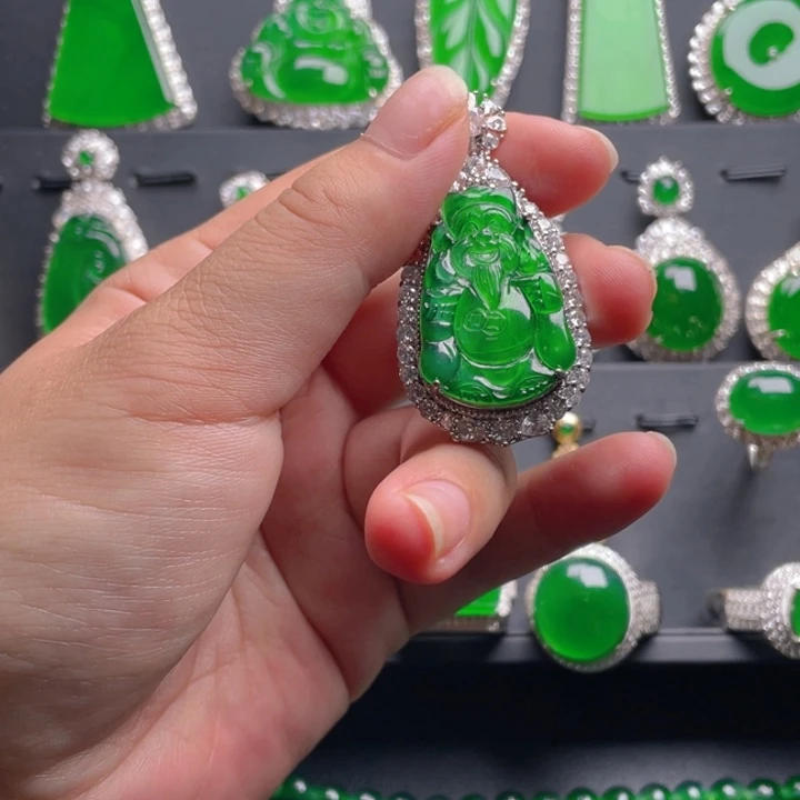 翡翠戒指未镶嵌翡翠吊坠