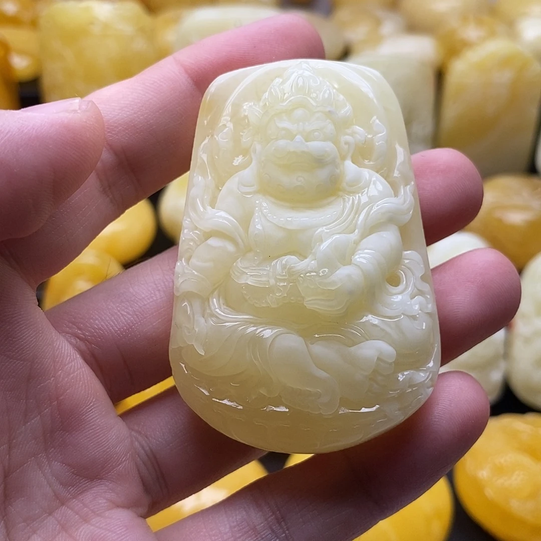 琥珀颈饰未镶嵌琥珀蜜蜡吊坠