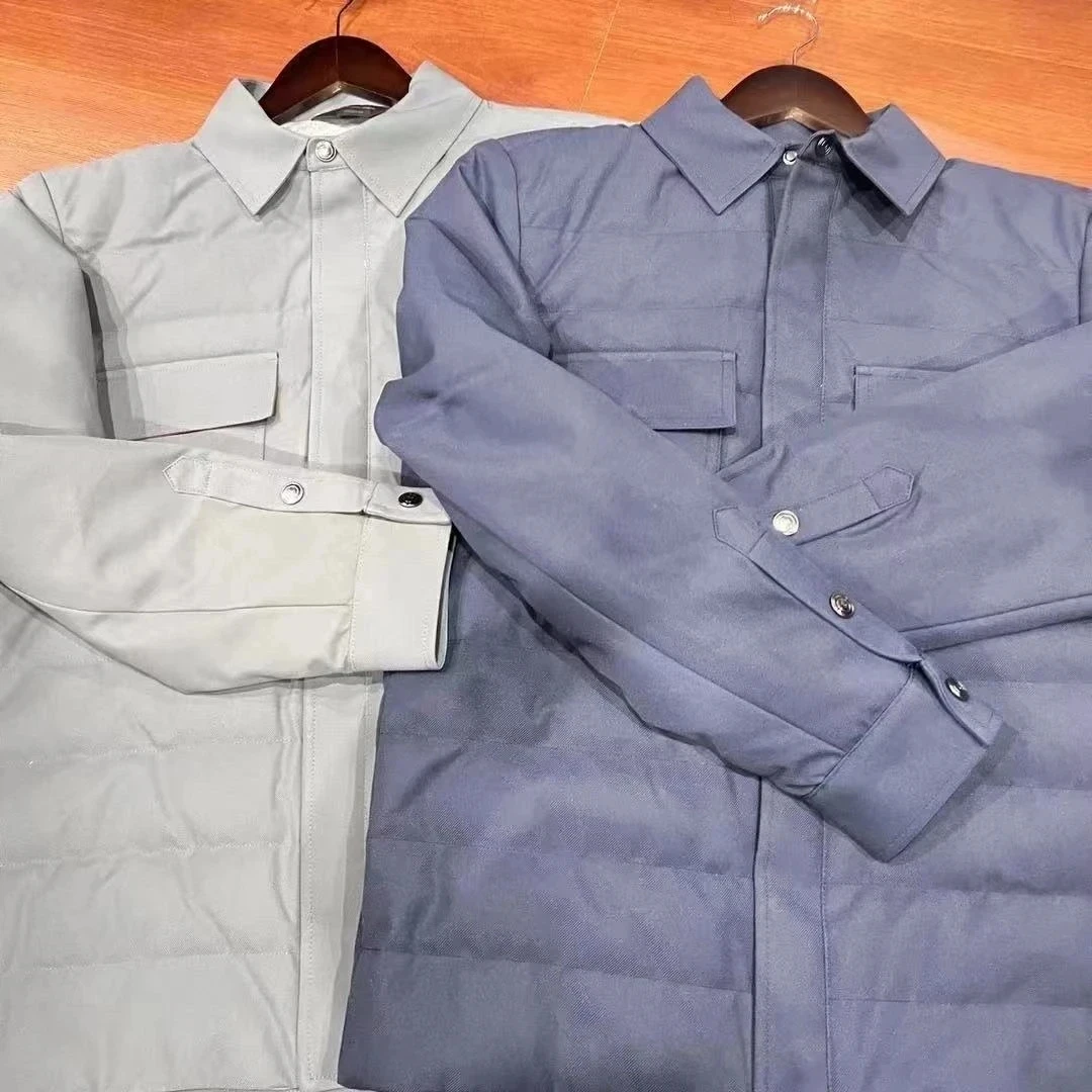 杰 新款男士时尚百搭翻领羽绒服