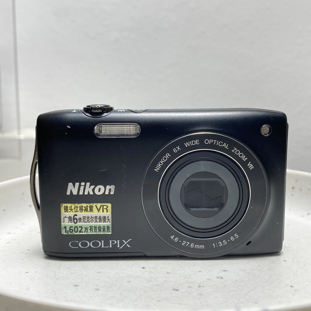 9新 Nikon/尼康 尼康S3300 1600万像素6倍广角变焦数码ccd