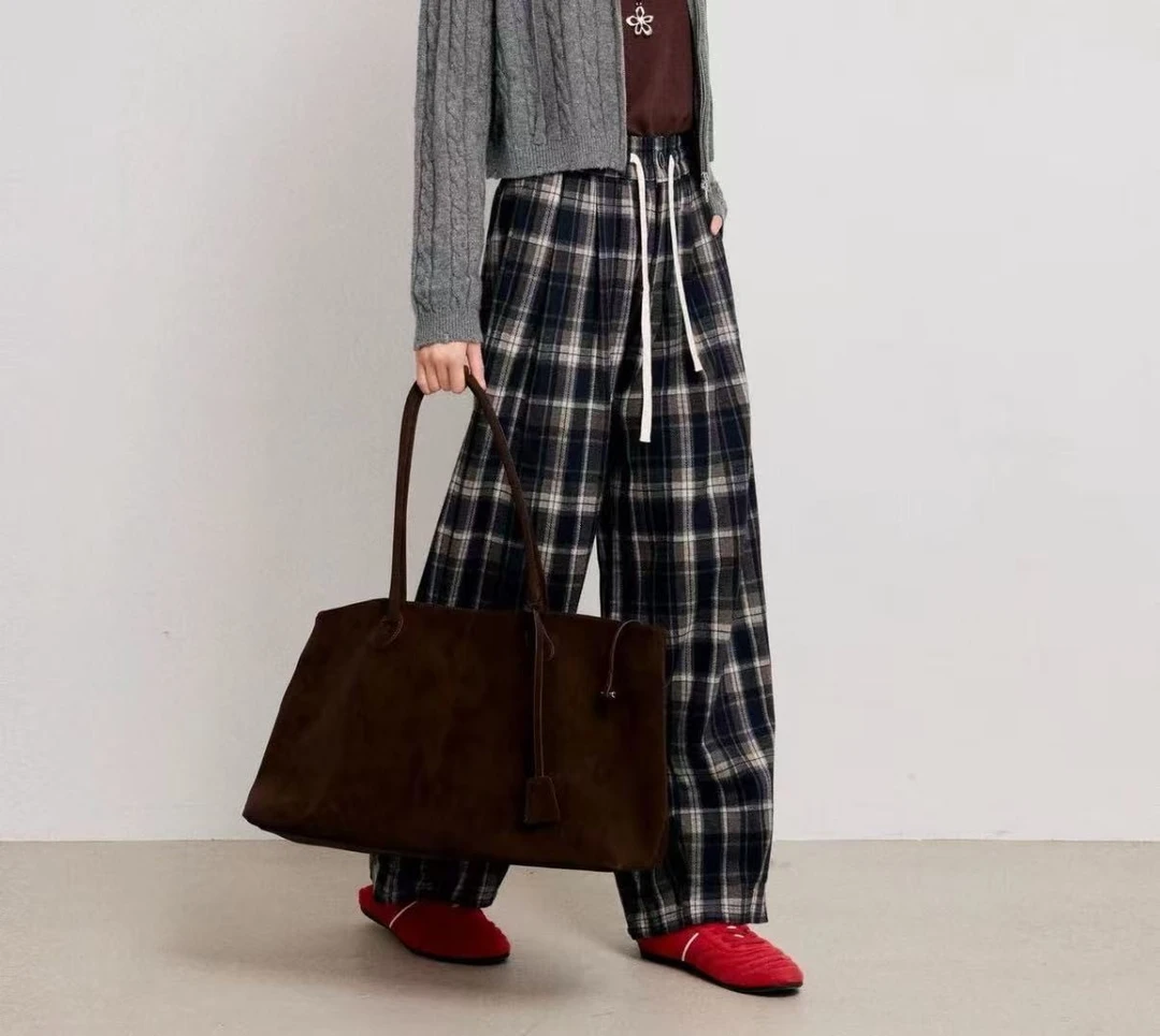 【思雅】796新款百搭格子裤