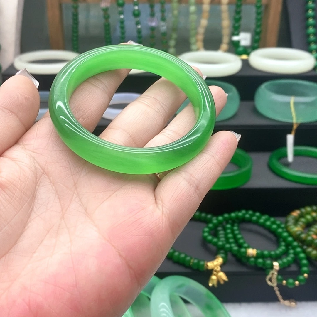 珐琅非金属满绿猫眼百搭53-55