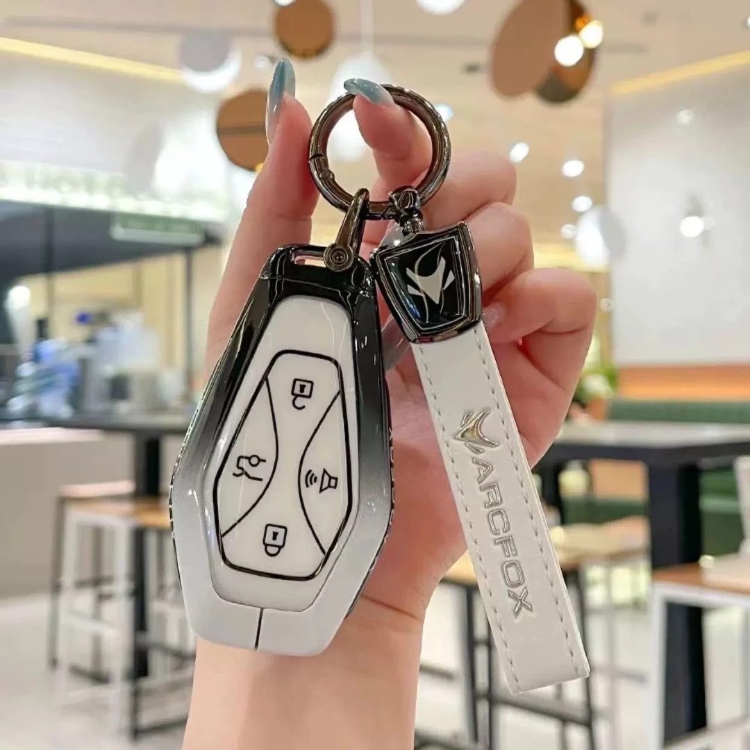 适用极狐汽车钥匙套24款阿尔法S/T5/ARCFOX北汽新能源车包壳高档