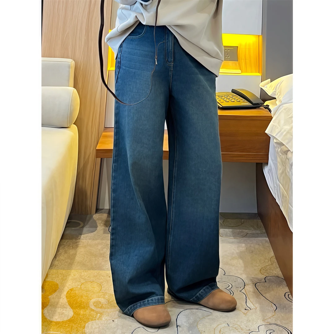 断码捡漏~京都新贵 / 美式复古直筒牛仔裤13744花契200斤胖mm春季