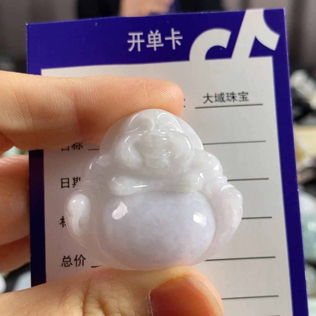 翡翠未镶嵌颈饰佛公