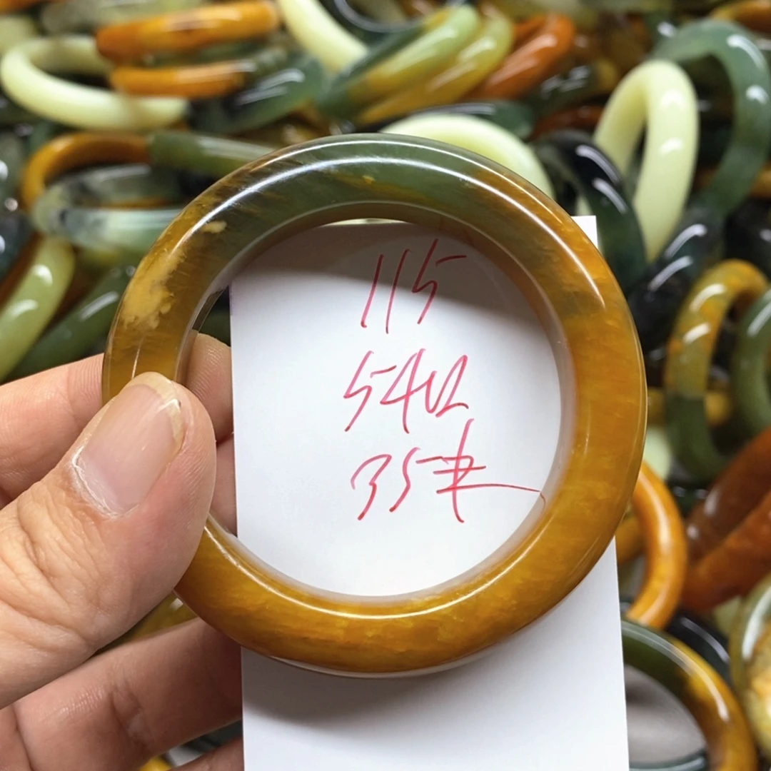 未镶嵌蛇纹石玉手镯