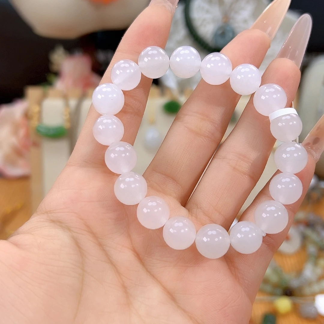 石英质玉（金丝玉）未镶嵌手链sj