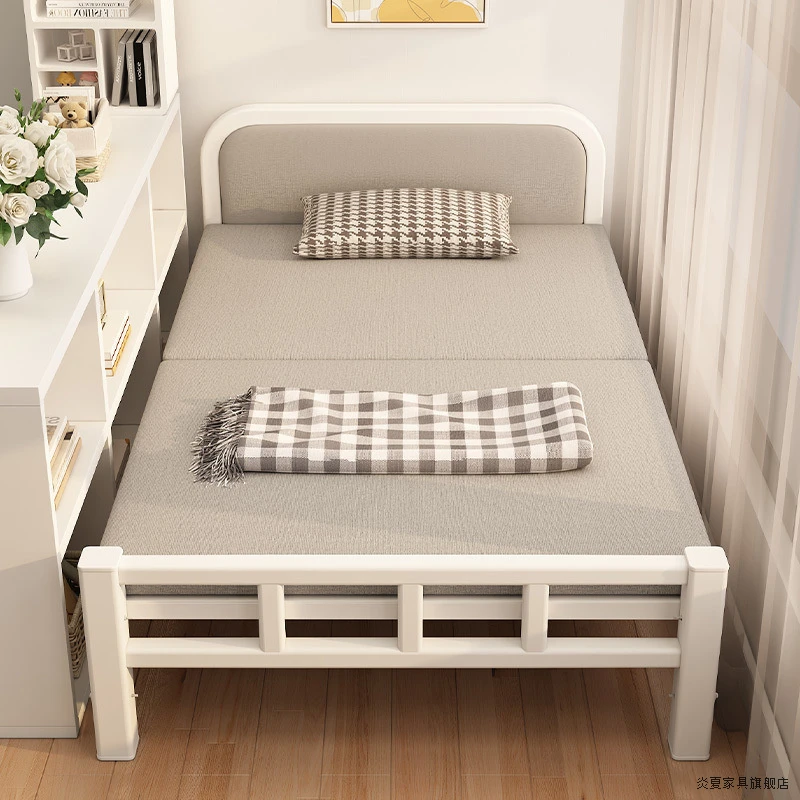 单人床家用折叠床出租房小床卧室加床一米二简易床成人1米5双人床