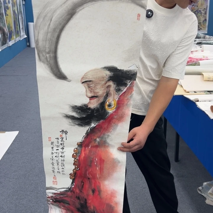 认***待国画宣纸纯手绘字画