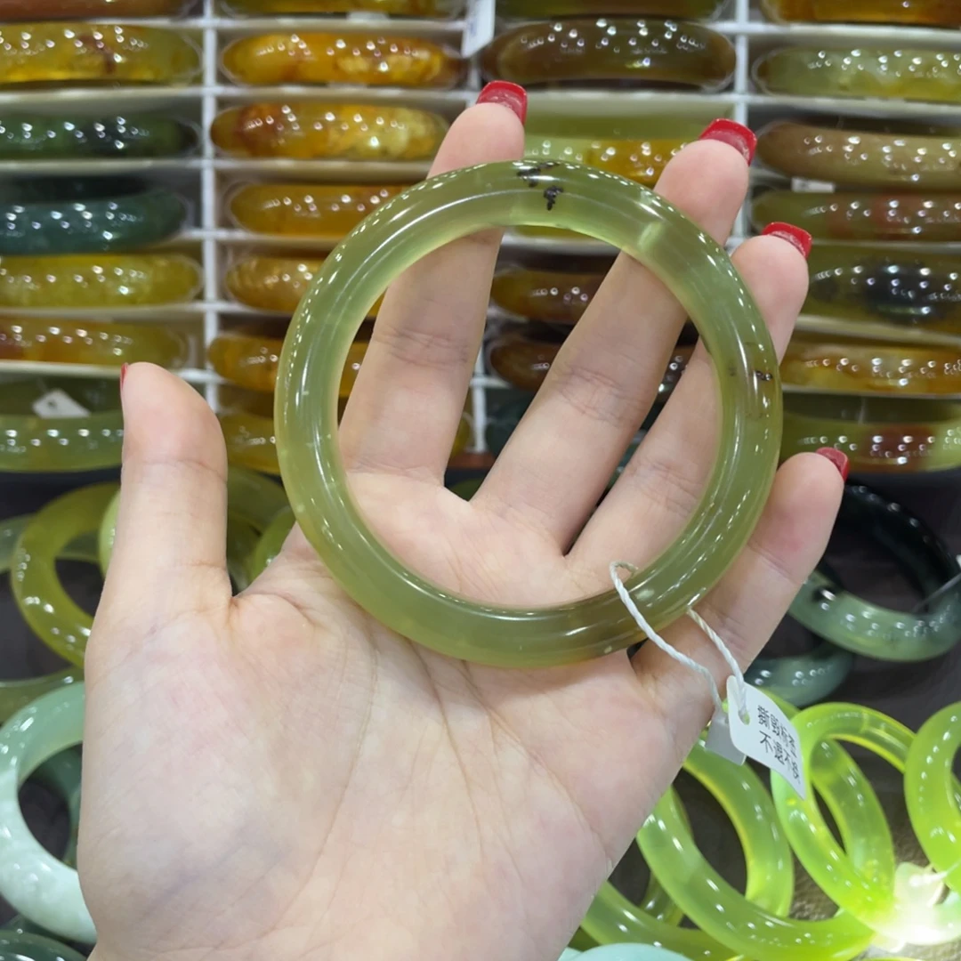 未镶嵌蛇纹石玉手镯