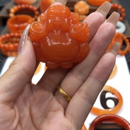 石英质玉（黄龙玉）未镶嵌手镯