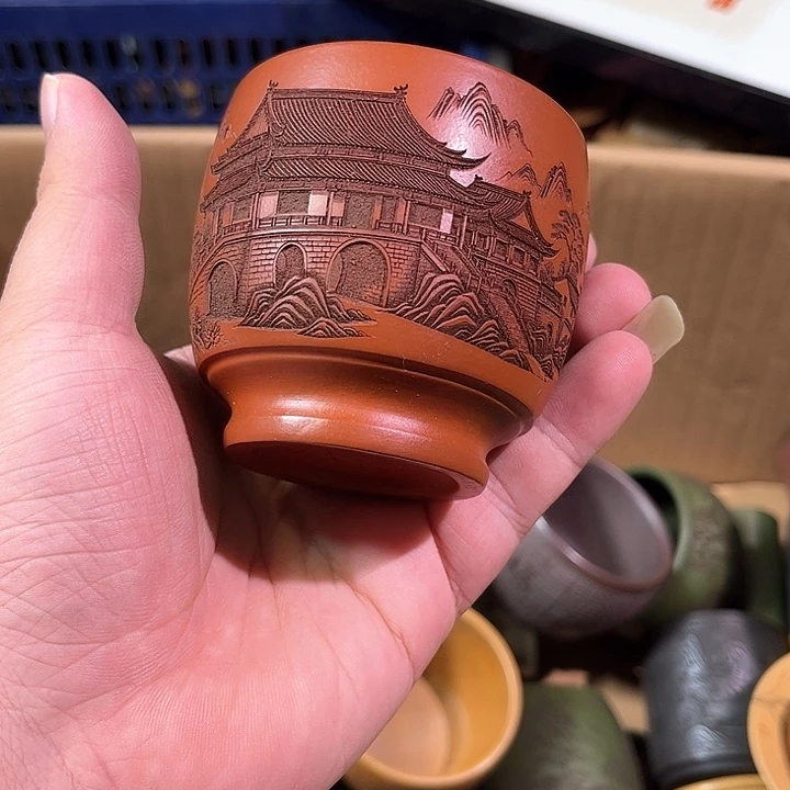 茶杯紫砂全手工紫砂主人杯