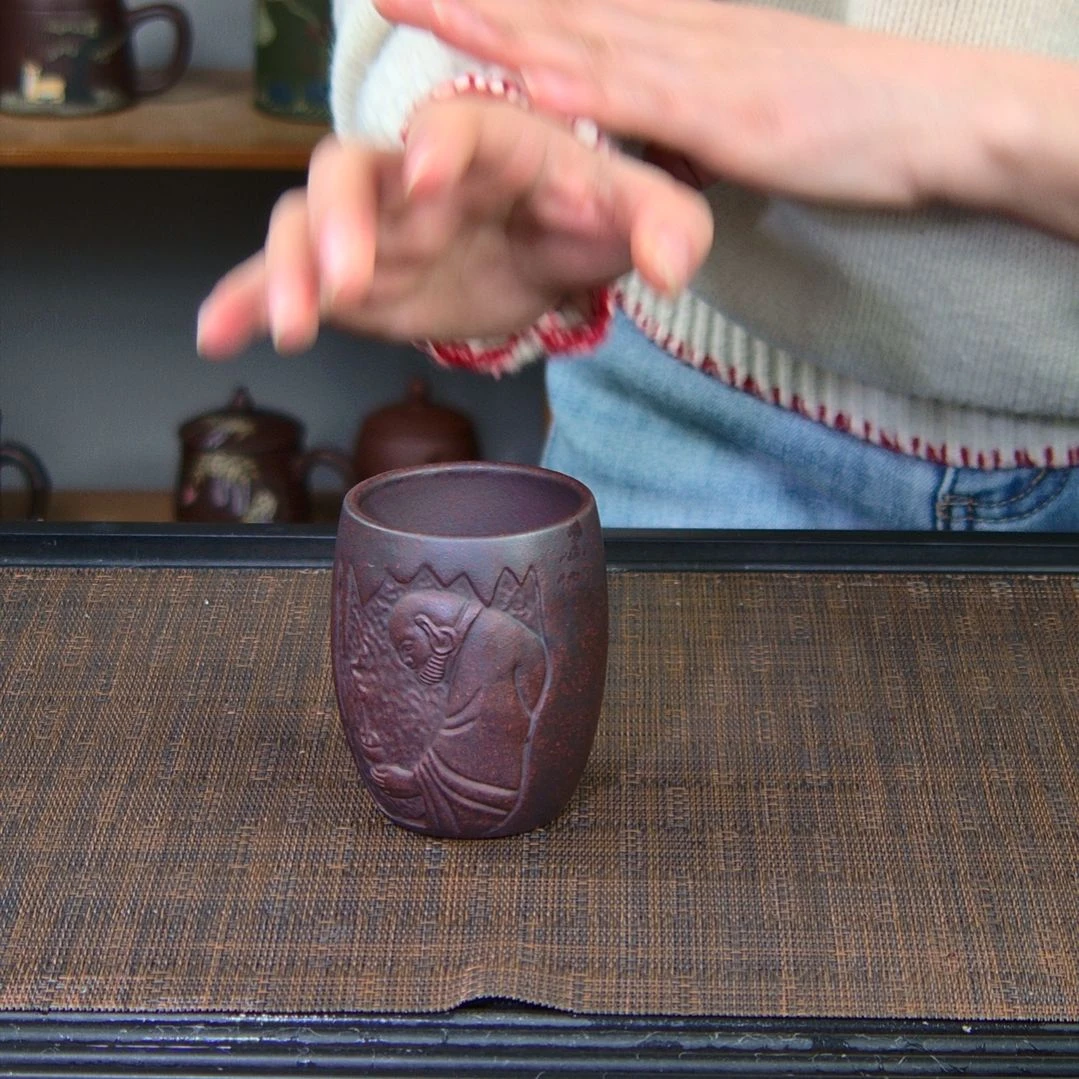 茶杯紫砂高货放漏