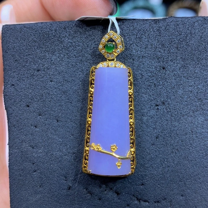 翡翠18K金镶嵌手链翡翠