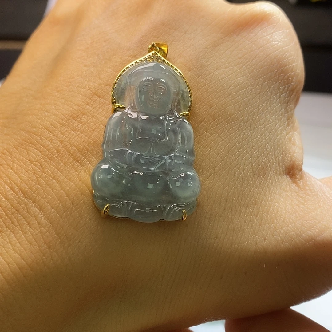 ঞ***࿐翡翠未镶嵌挂件翡翠挂件