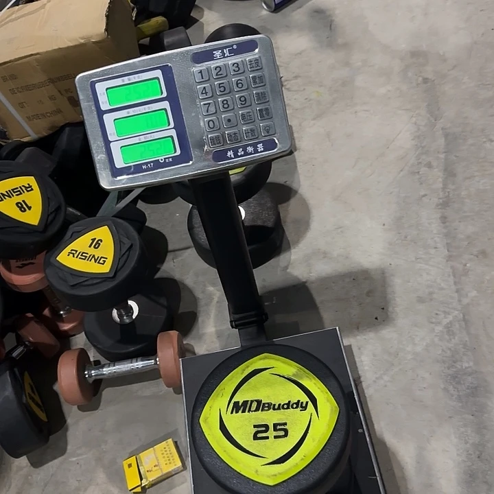 绿色25公斤哑铃包邮