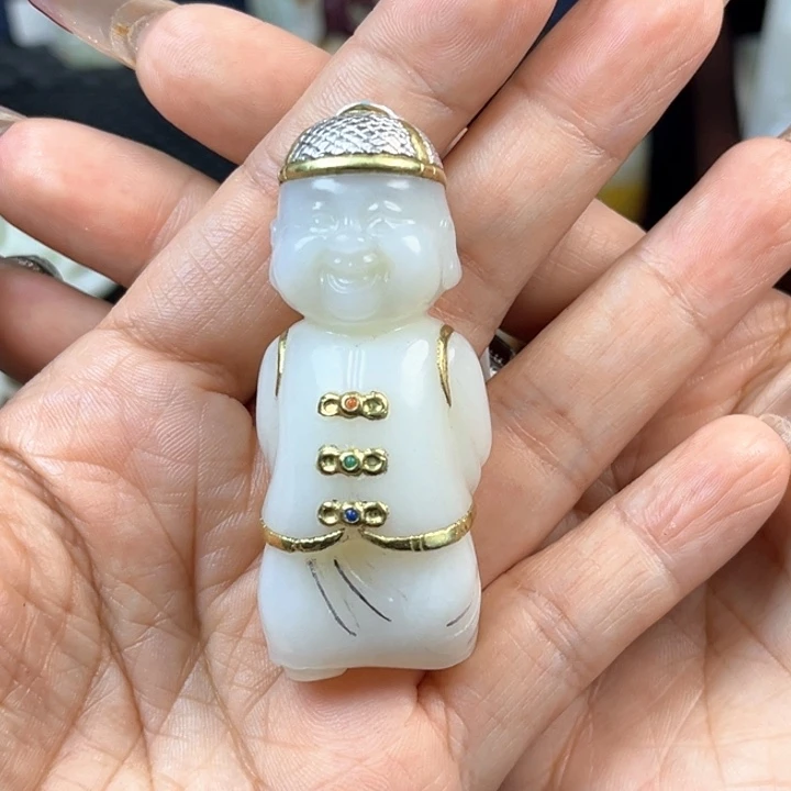 和田玉未镶嵌挂件无****）