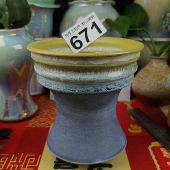 景德镇手工高温陶瓷：口11高13