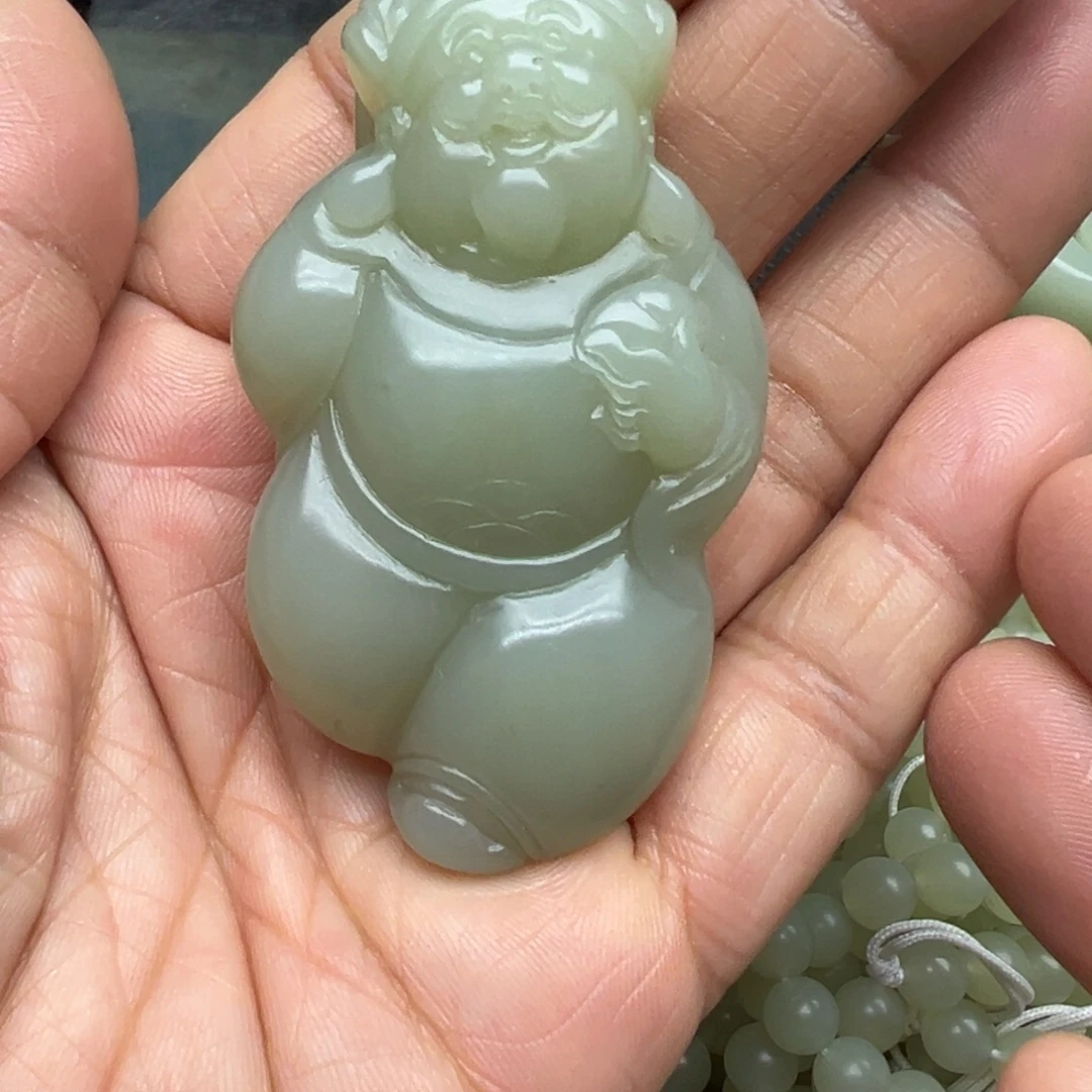 和田玉（糖玉）未镶嵌吊坠(不含链)