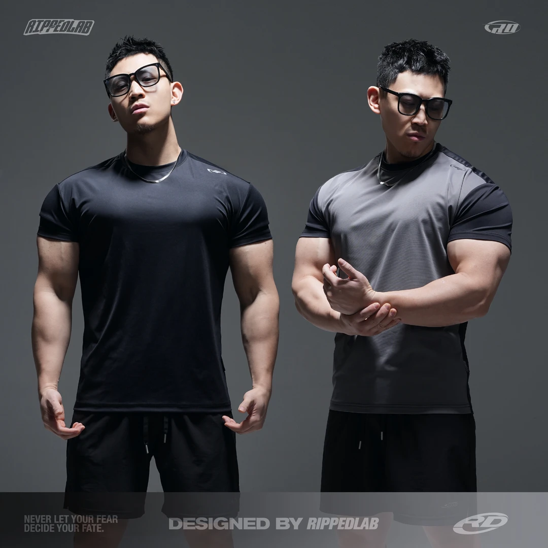 撕裂组织原纱冰感防晒3.0MAX运动速干功能性休闲高弹收袖半袖T恤