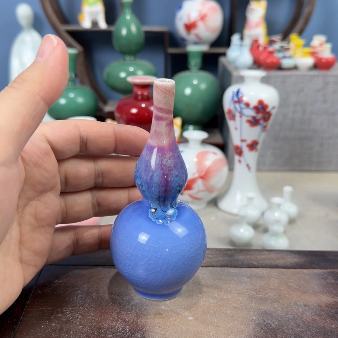 陶瓷手工小花器摆件