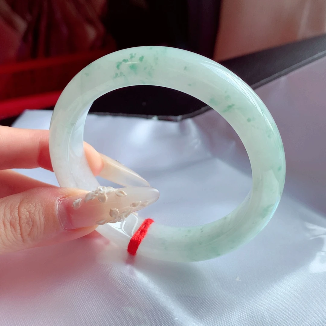 未镶嵌手镯翡翠天然缅甸翡翠A货手镯 69号