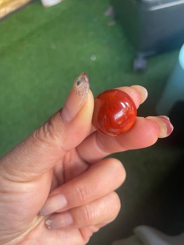 凉山南红柿子红火焰珠子