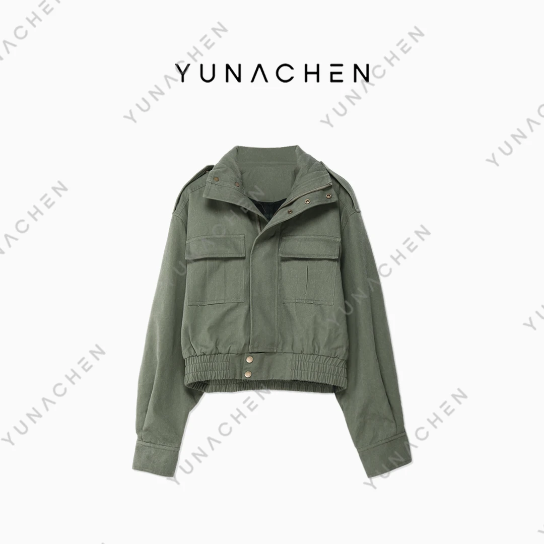 菠萝宝宝【南风】ZJ15春秋新款短款女士百搭休闲夹克外套830-DZ1002