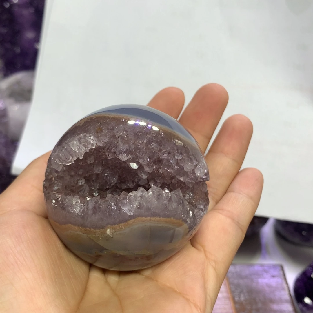 紫晶摆件未镶嵌珠水晶