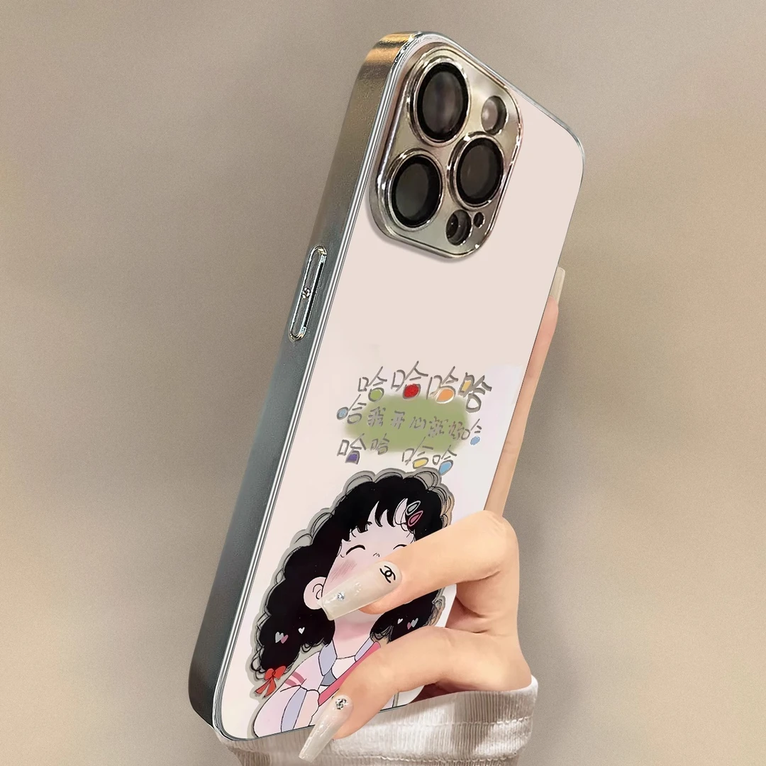 哈哈女孩适用苹果16promax手机壳新款iPhone15pro保护套全包防摔