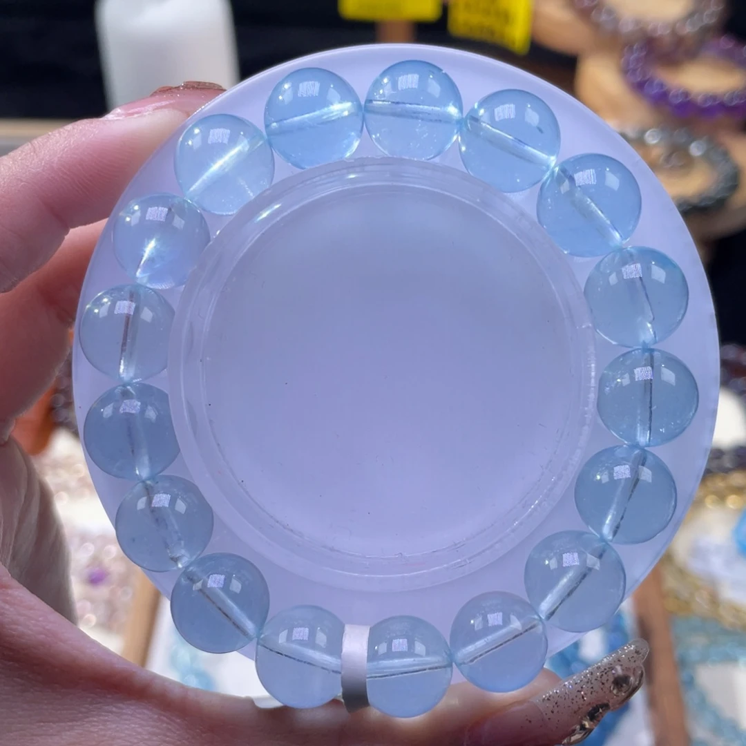 海蓝宝石手串未镶嵌橄****甜