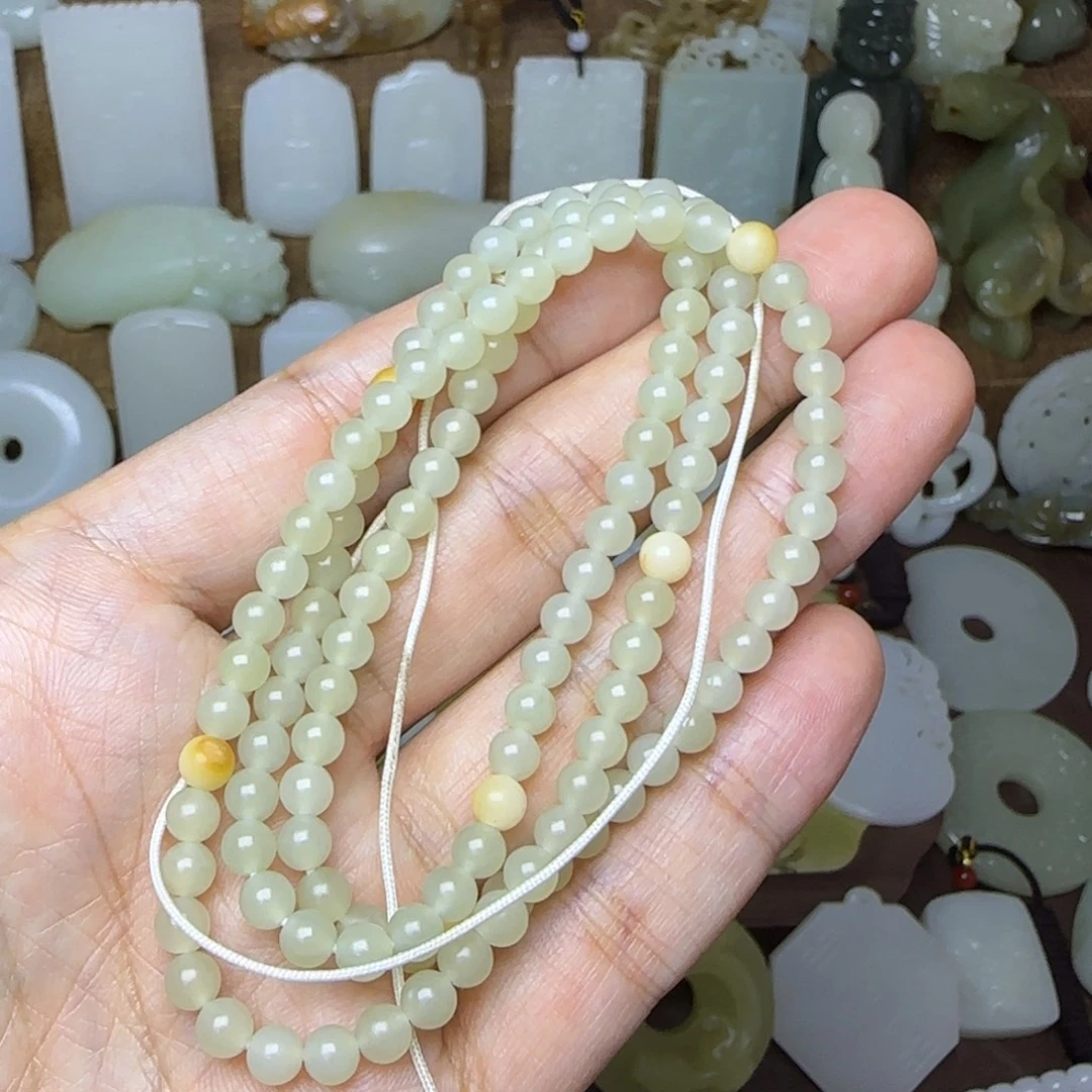 和田玉未镶嵌挂件卡5