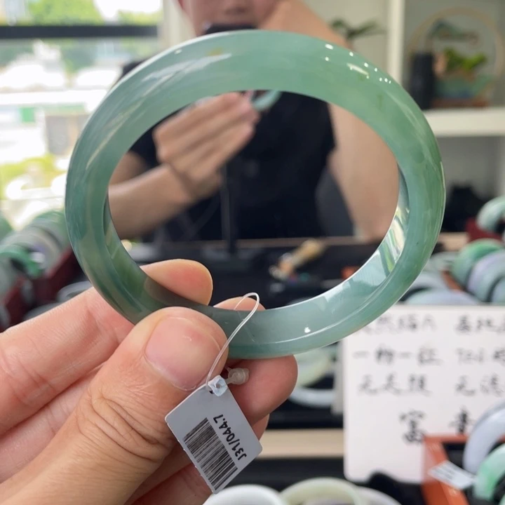 翡翠未镶嵌手镯60.5