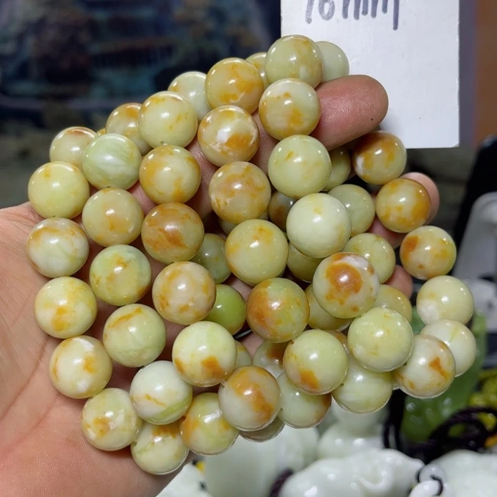 蛇纹石玉手串未镶嵌