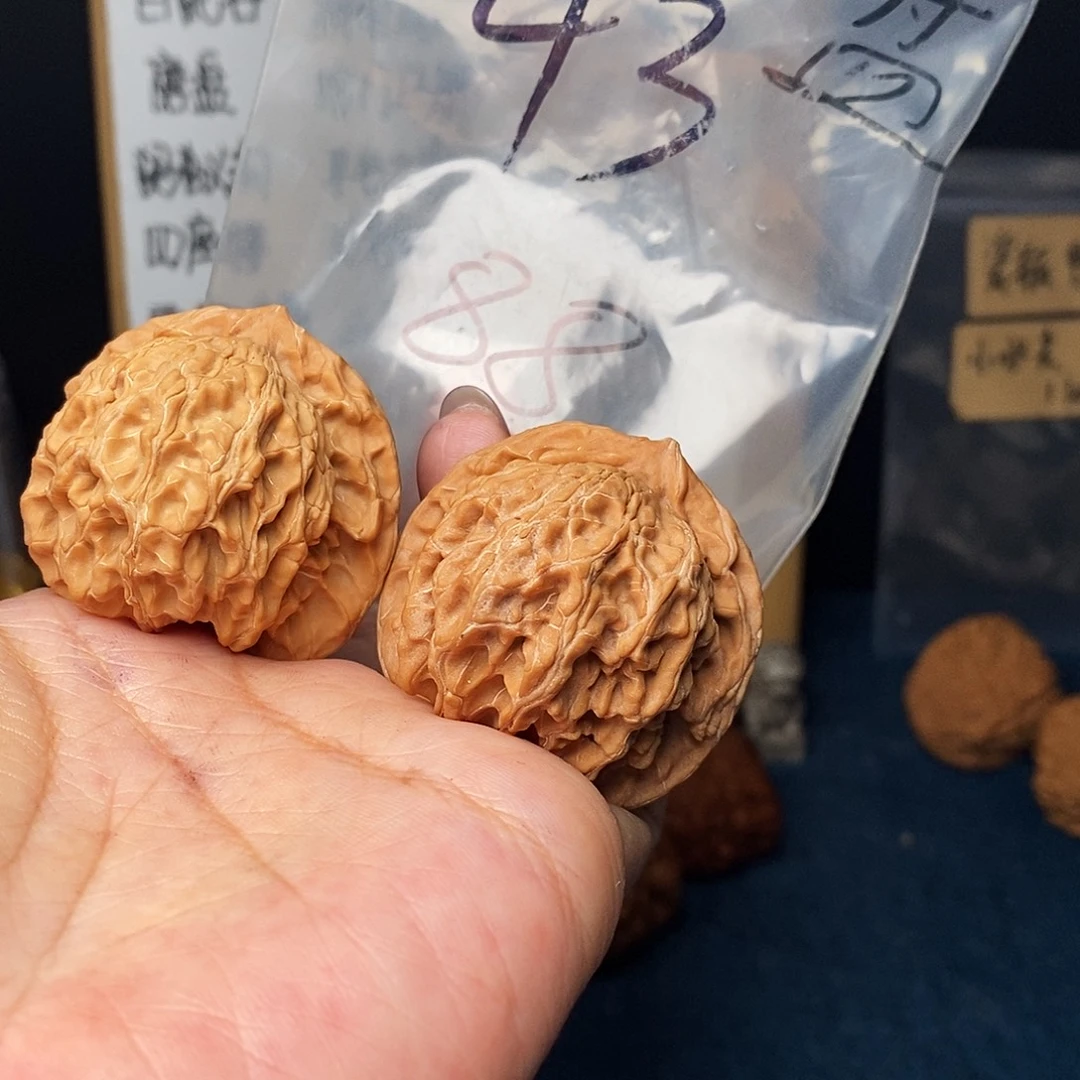 中***）把件文玩核桃盘山公子帽
