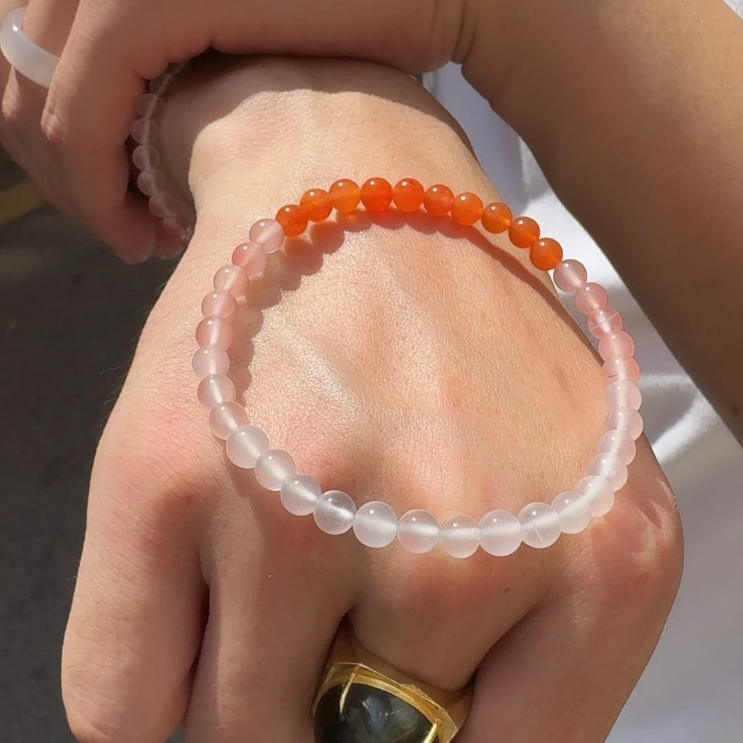 南红玛瑙手链未镶嵌
