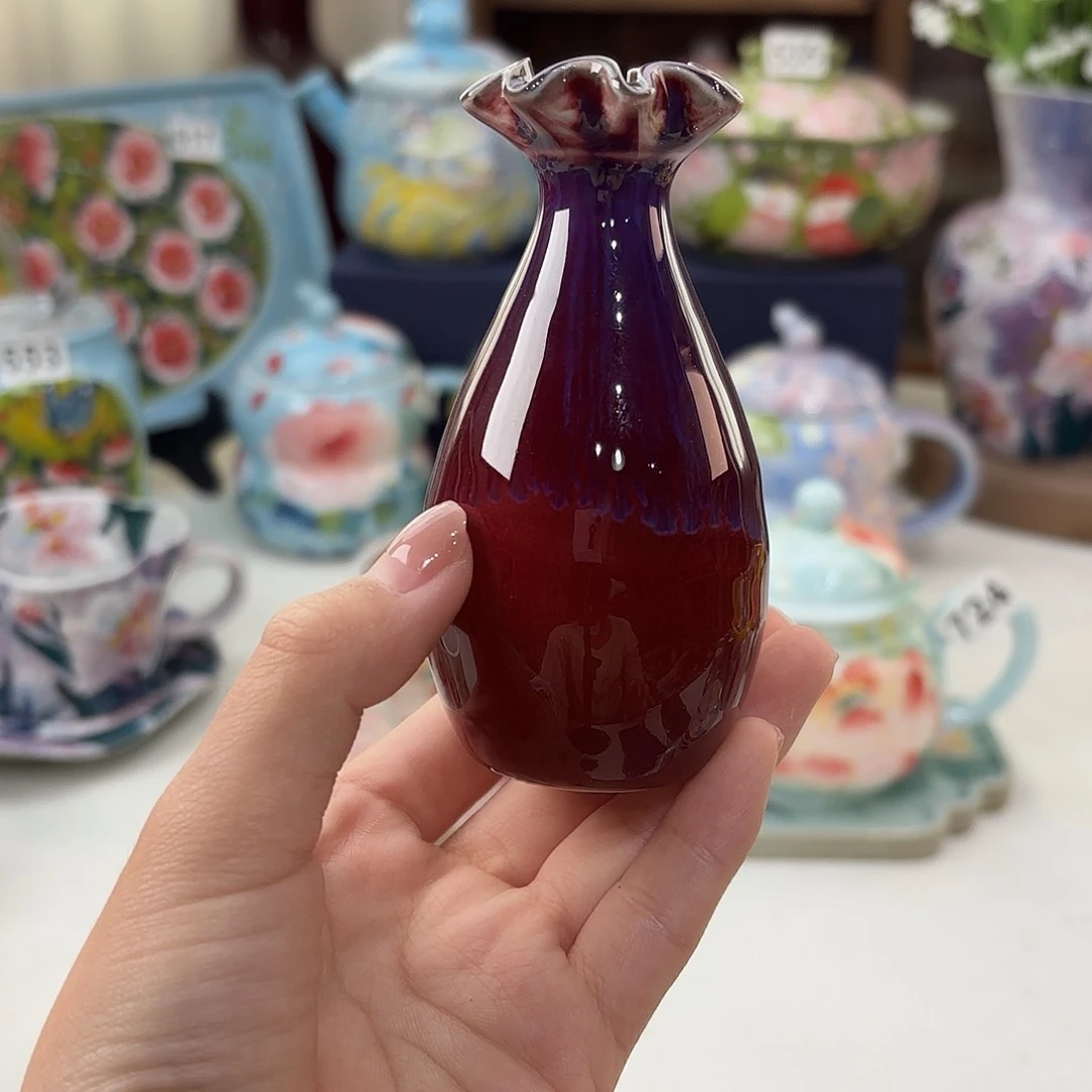 景德镇手绘高温釉下彩陶瓷茶具