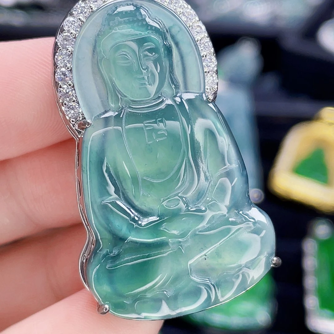 翡翠未镶嵌吊坠(不含链)