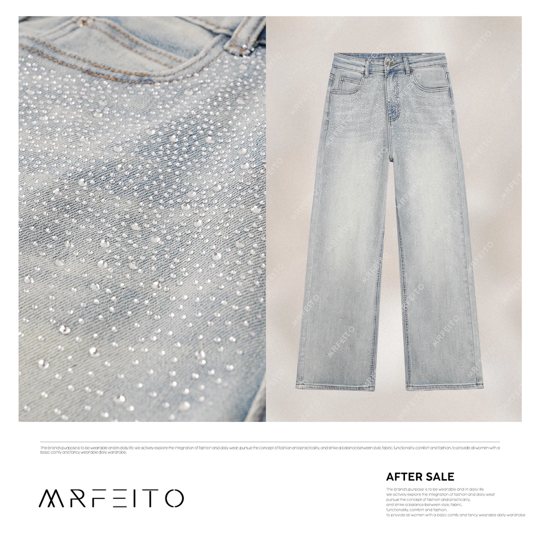 2025春季新款钉钻女士牛仔裤H1202K01D30977