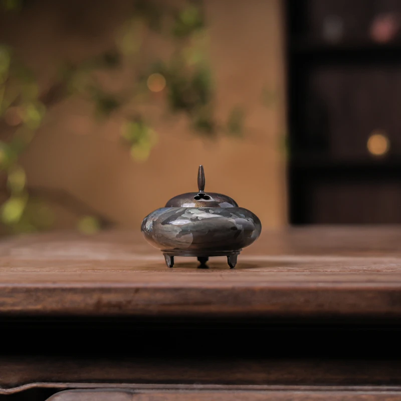 【喜器】灵犀斑铜香炉（春喜铜0404）