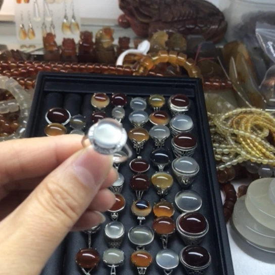 玛瑙/玉髓手链未镶嵌旯*