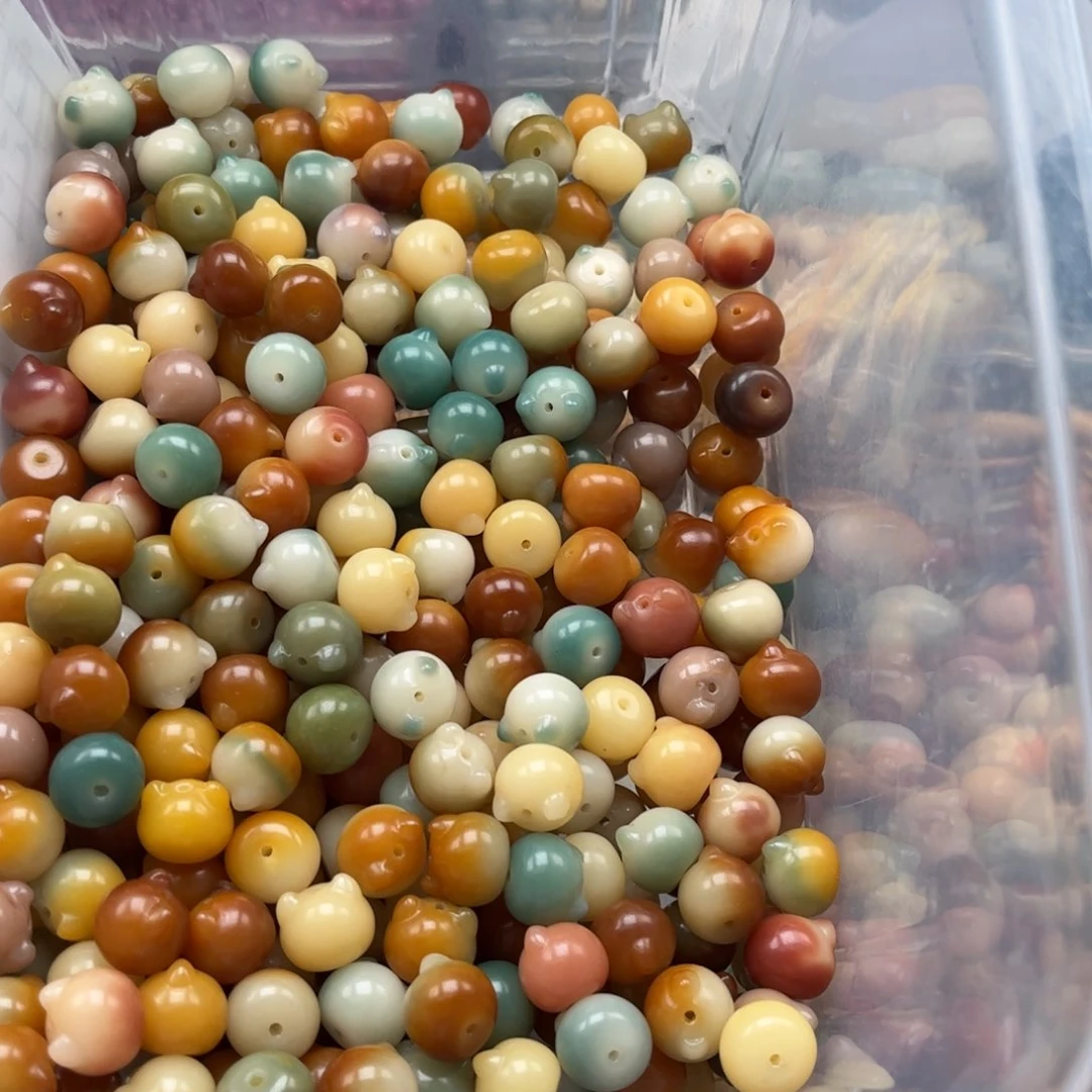 【闪购商品】白玉菩提吊坠c14/38颗锅底猫头