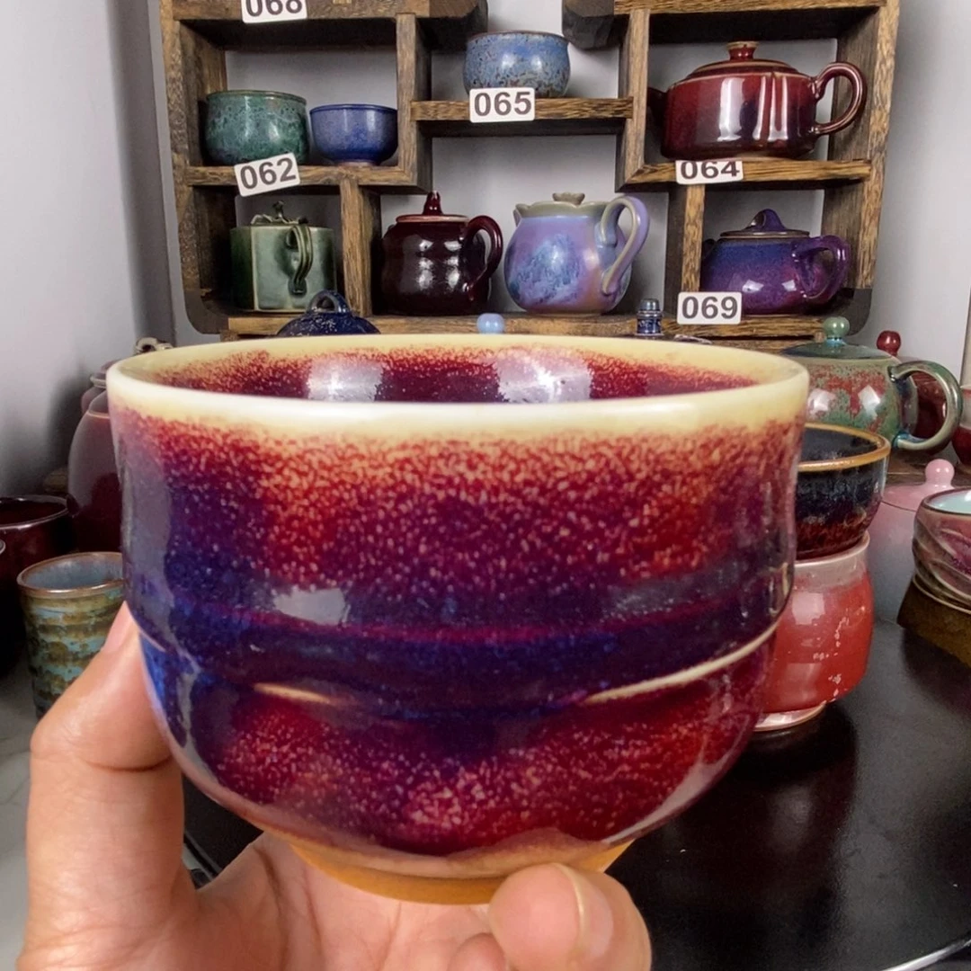 认***好中国神后钧瓷茶具处理